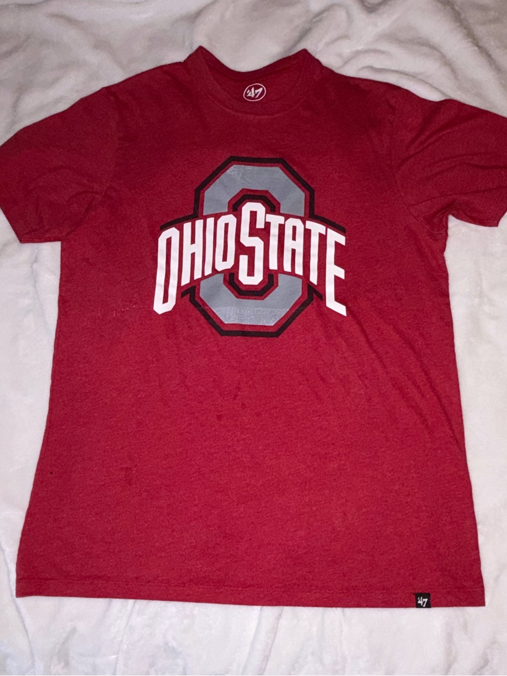 47 Brand Ohio State Red Short-Sleeve Graphic Tee